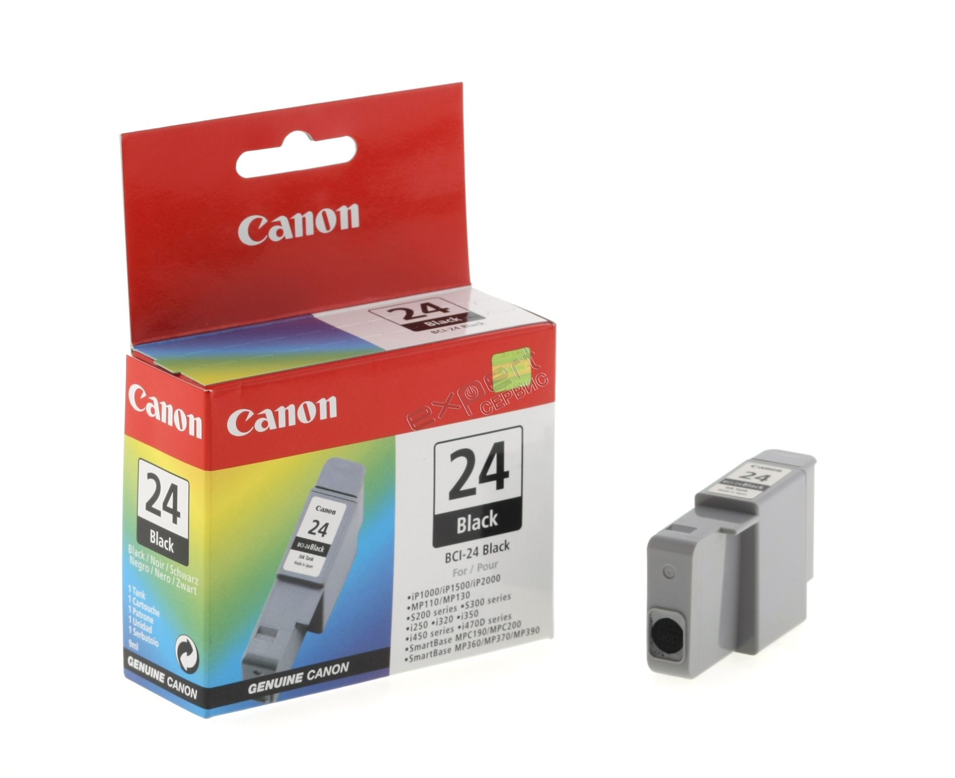Заправка картриджа Canon BCI-24Bk